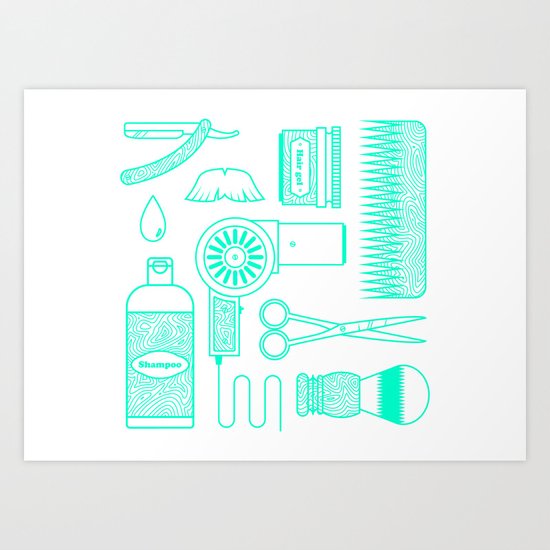 Hair Art Print