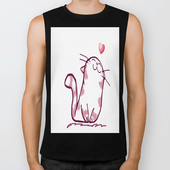 Kitty Love Biker Tank