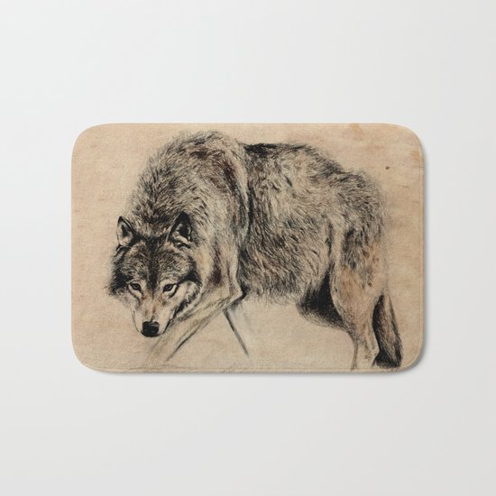 Wolf Bath Mat
