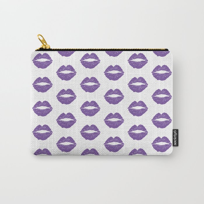 Purple Lips Carry-All Pouch