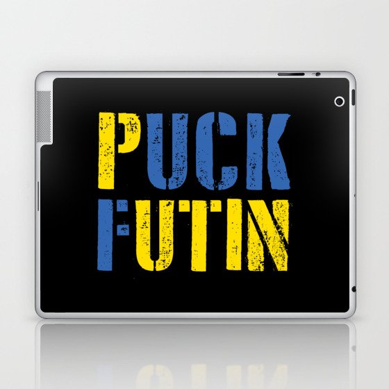 Puck Futin Fuck Putin Ukrainian War Laptop & iPad Skin