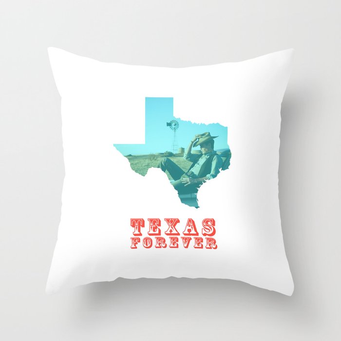 Texas Forever Throw Pillow