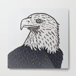 Free (Bald Eagle) Metal Print | Baldeagle, Drawing, Black and White, Florida, Markers, The100Dayproject, Birdofprey, Nature, Prints, Bird 