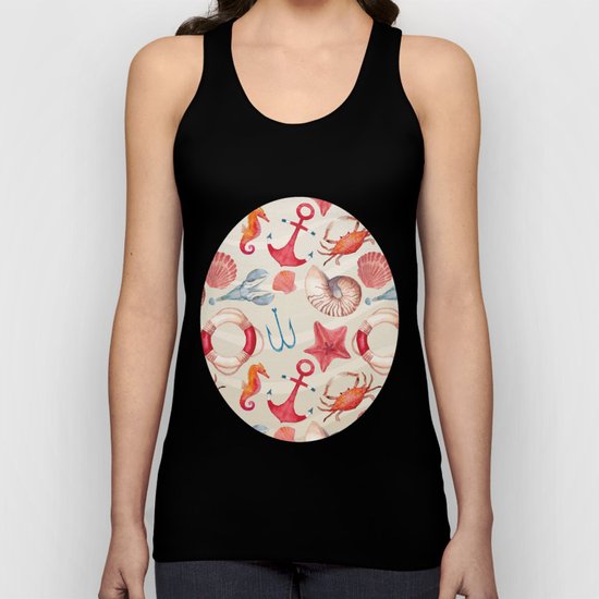 Marine Pattern 04 Unisex Tank Top