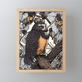 Spectacled Owl Framed Mini Art Print