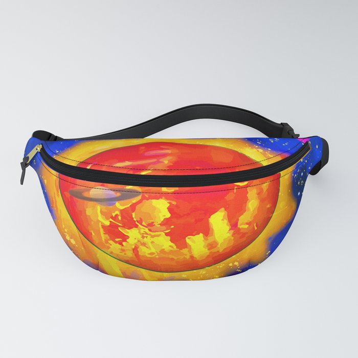 Sun and Planets Night Sky by Katie Stern Fanny Pack
