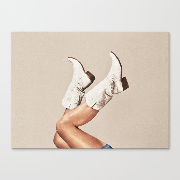 These Boots - Neutral L Canvas Print