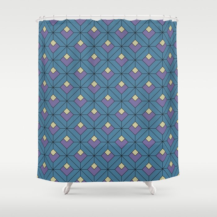Geometry minimalistic artwork with simple?olorful geometry. Shower Curtain