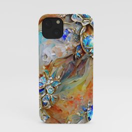 Opalescence 1 Abstract Glitzy Art iPhone Case