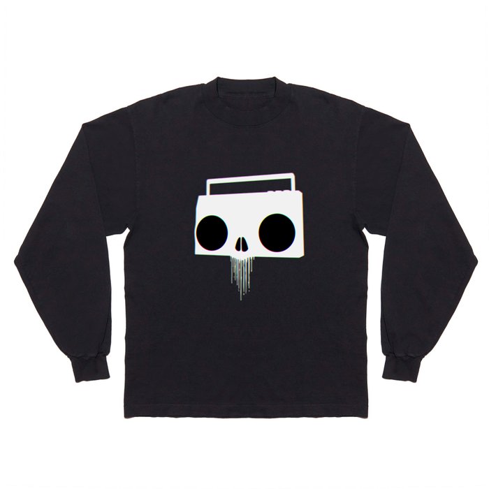 Boombox Skull (RGB) Long Sleeve T Shirt