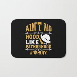 Fatherhood Father's Day Quote Bath Mat
