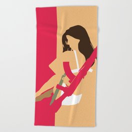 Femme Fatale Beach Towel