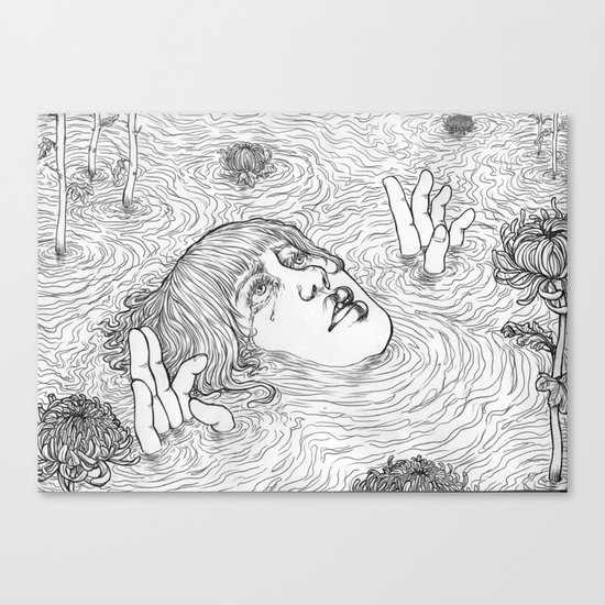 Drowning Canvas Print