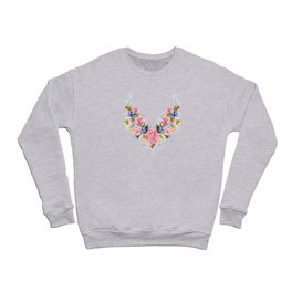 Pattern of Pink Roses Crewneck Sweatshirt