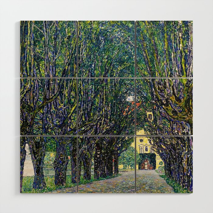 Avenue in the Park of Schloss Kammer (Allee at Schloss Kammer) , Gustav Klimt Wood Wall Art