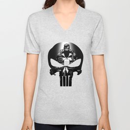 The Punisher V Neck T Shirt