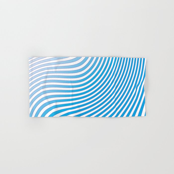 Abstract Blue Stripes. Hand & Bath Towel