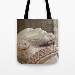 Carved Alabaster Head of Thomas Wentworth  Tote Bag