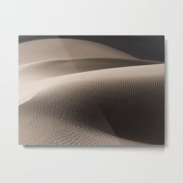 Minimalistic landscape | sand dune in desert | shadow nature Metal Print
