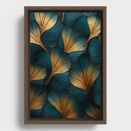 Gingko-leaves Framed Canvas