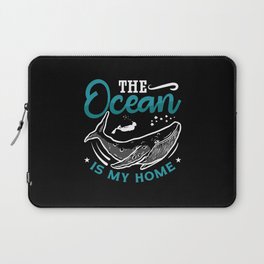 The Ocean Is My Home Freediving Apnoe Freediver Laptop Sleeve