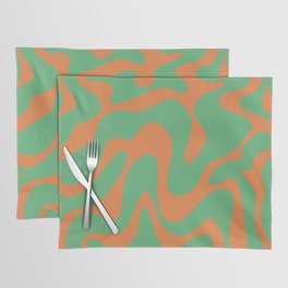 16 Abstract Swirl Shapes 220711 Valourine Digital Design Placemat