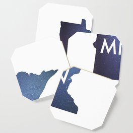 Minnesota Map | Stars and MN Coaster