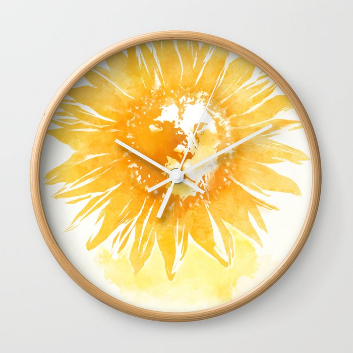 Lion Sunflower Wall Clock