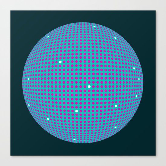 Sphere Blue Canvas Print