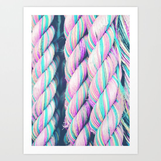 Candy Ropes Art Print