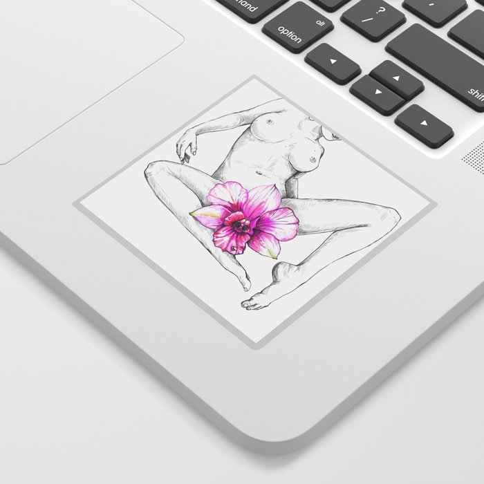 Orchid in the Nude Sticker