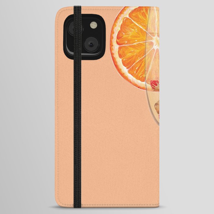 Orange Fish Lady iPhone Wallet Case