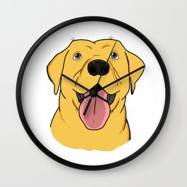 Yellow Labrador Retriever Gift Yellow Lab Gift Print Wall Clock
