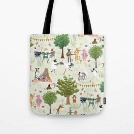 Animals' Garden Party Tote Bag
