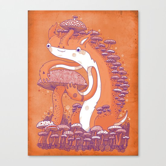 The Mushroom collector Canvas Print