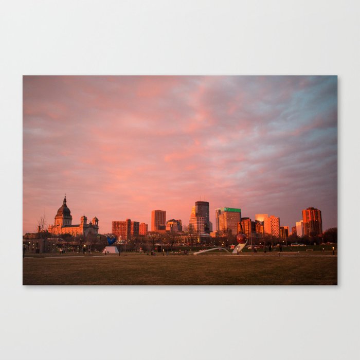 Minneapolis Sunset Canvas Print