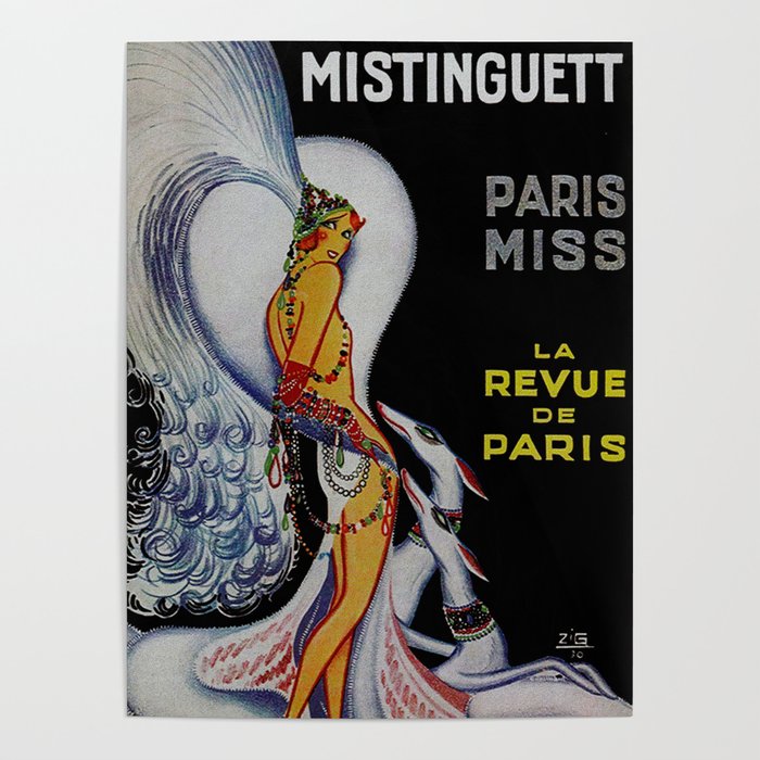 Vintage Paris France Cabaret Ad Poster