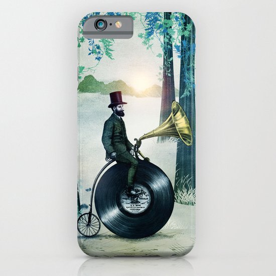 Music man in the woods by Eric Fan & Viviana González iPhone & iPod Case
