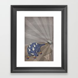 Ankylothorus - Superhero Dinosaurs Series Framed Art Print