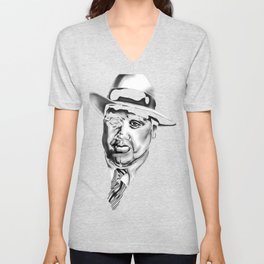Al Capone Mobster Mug Shot V Neck T Shirt