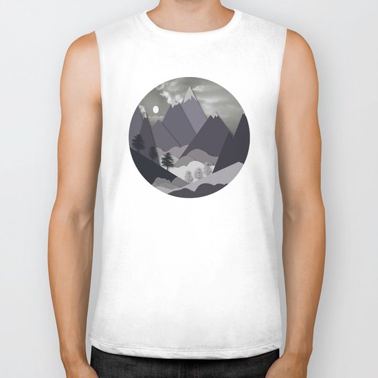 Night Mountains No. 24 Biker Tank