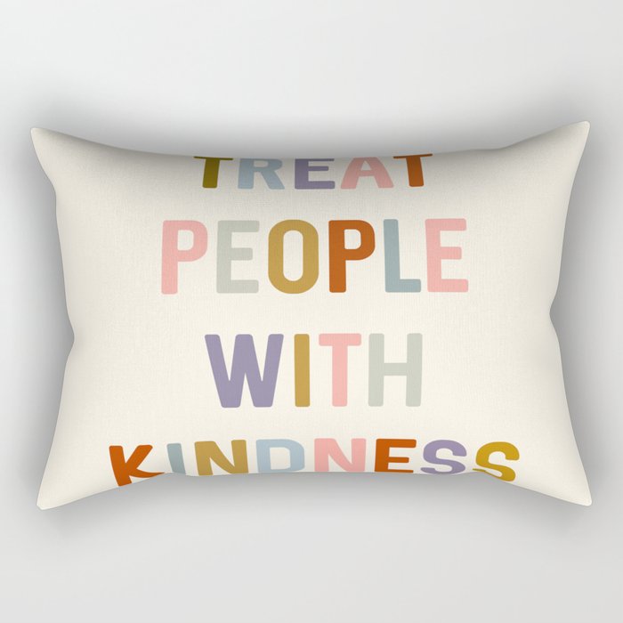 Treat People With Kindness Rectangular Pillow