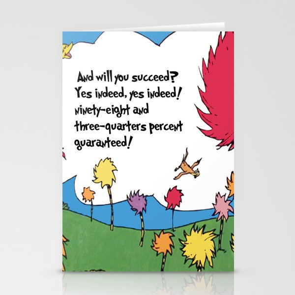 Lorax quote Stationery Cards