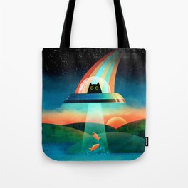 The Purrfect Alien Tote Bag