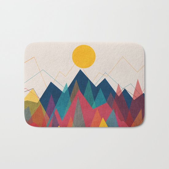 Uphill Battle Bath Mat