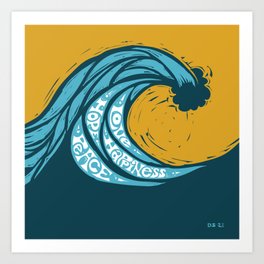 wave 2021 Art Print