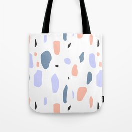 Terrazzo flooring pattern with colorful marble rocks Tote Bag