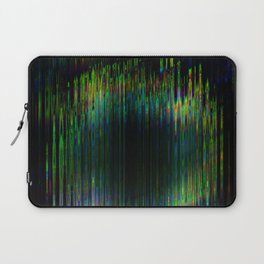 Digital green glitch Laptop Sleeve