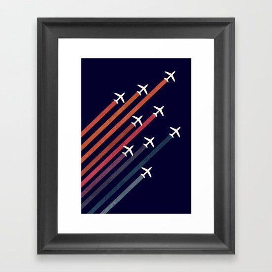 Aerial acrobat Framed Art Print