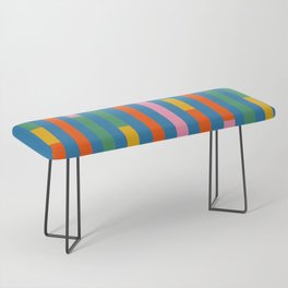 Modular Stripes Colorful Modern Minimalist Pop Abstract Bench